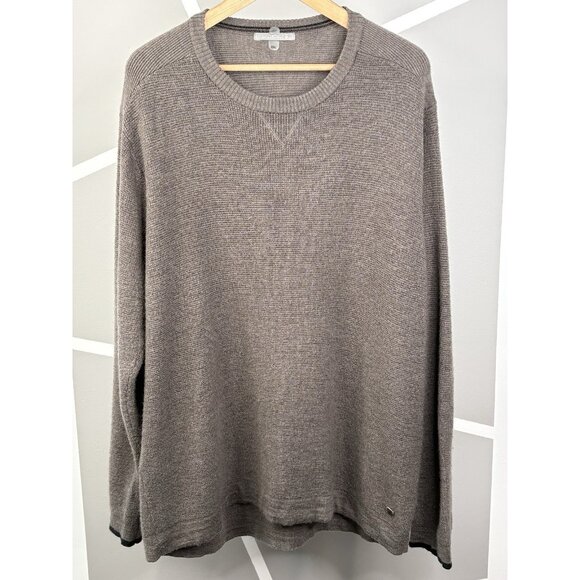 Smartwool Cheyenne Creek Crewneck Sweater Merino Wool Blend Taupe Men’s XXL - Picture 1 of 14